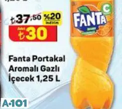 FANTA PORTAKAL AROMALI GAZLI İÇEÇEK 1,25 I